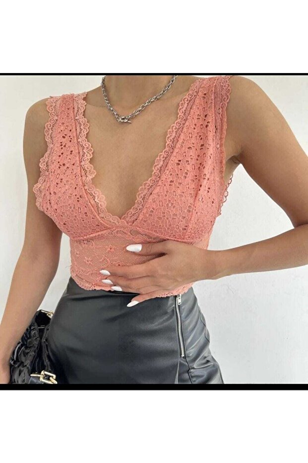 Dantelli Likralı Bralet - 3