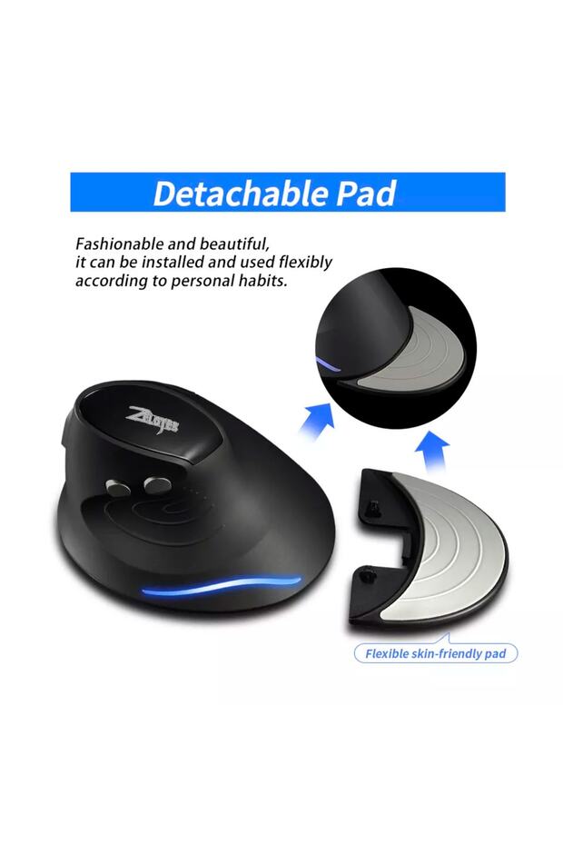 F-17 Oyuncu Dikey Ergonomik Mouse 2400dpı Pilli - 2