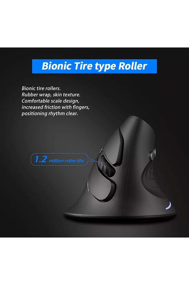 F-17 Oyuncu Dikey Ergonomik Mouse 2400dpı Pilli - 4
