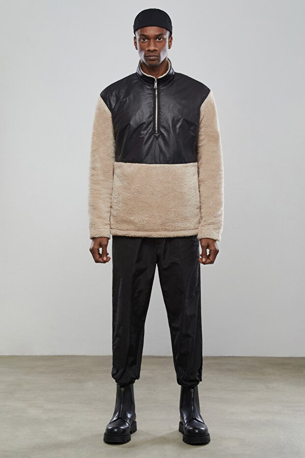 Bej Teddy Sweatshirt - 6