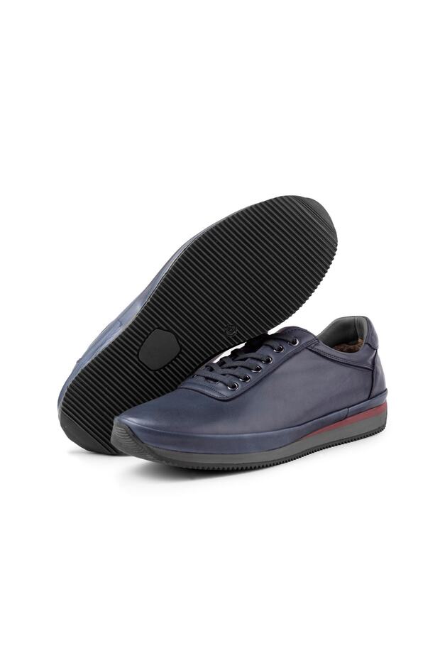 Semplici valódi bőr férfi alkalmi cipők, szőrme belső cipők, téli prémes cipők - 2