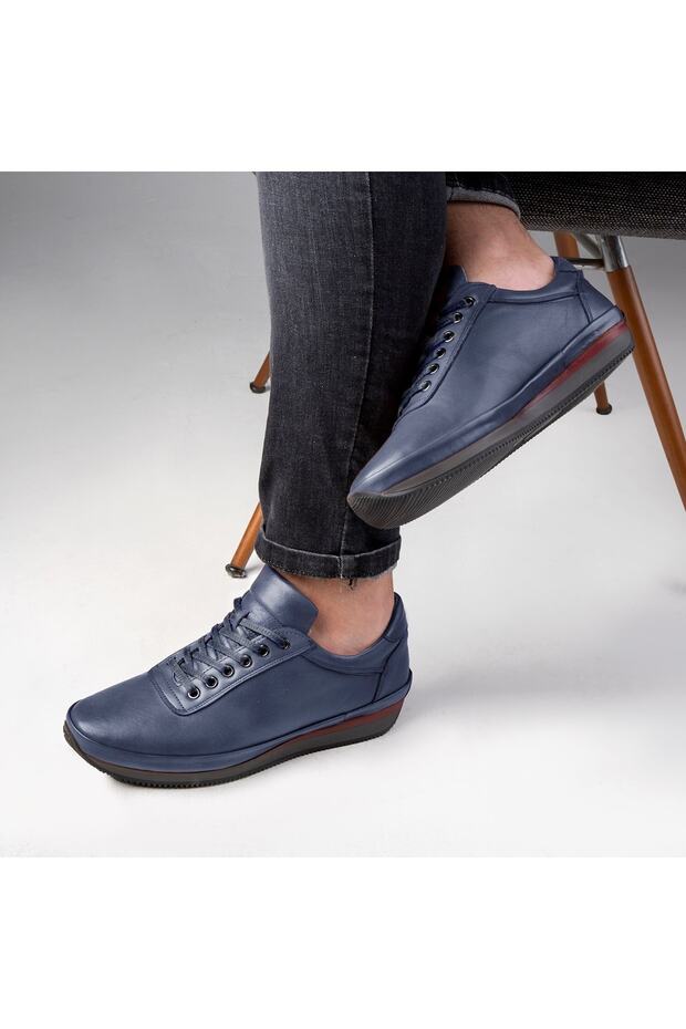 Semplici valódi bőr férfi alkalmi cipők, szőrme belső cipők, téli prémes cipők - 6