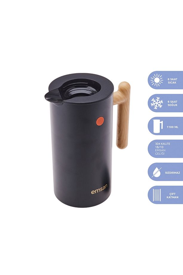 Radyant Siyah Termos 1100 Ml - 3