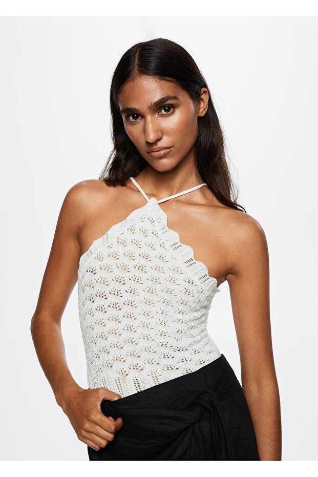 Triko Cropped Bluz - 5