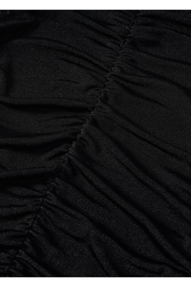 Büzgü Detaylı Bluz - 6