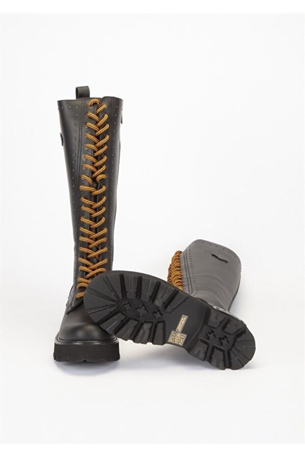 Lorelaı Black Deri Kadın Çizme - 5