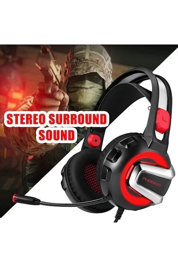 Onıkuma K1-b Led Pc, Ps4, Xbox One, Ipad Ve Bilgisayar Için Mikrofonlu Stereo Oyun Kulaklığı - 5