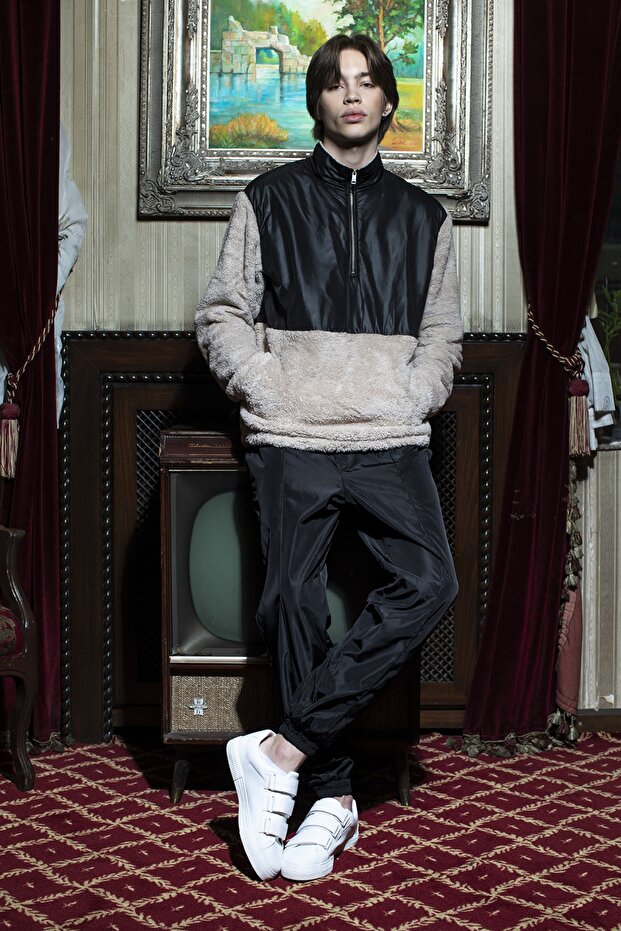 Bej Teddy Sweatshirt - 1