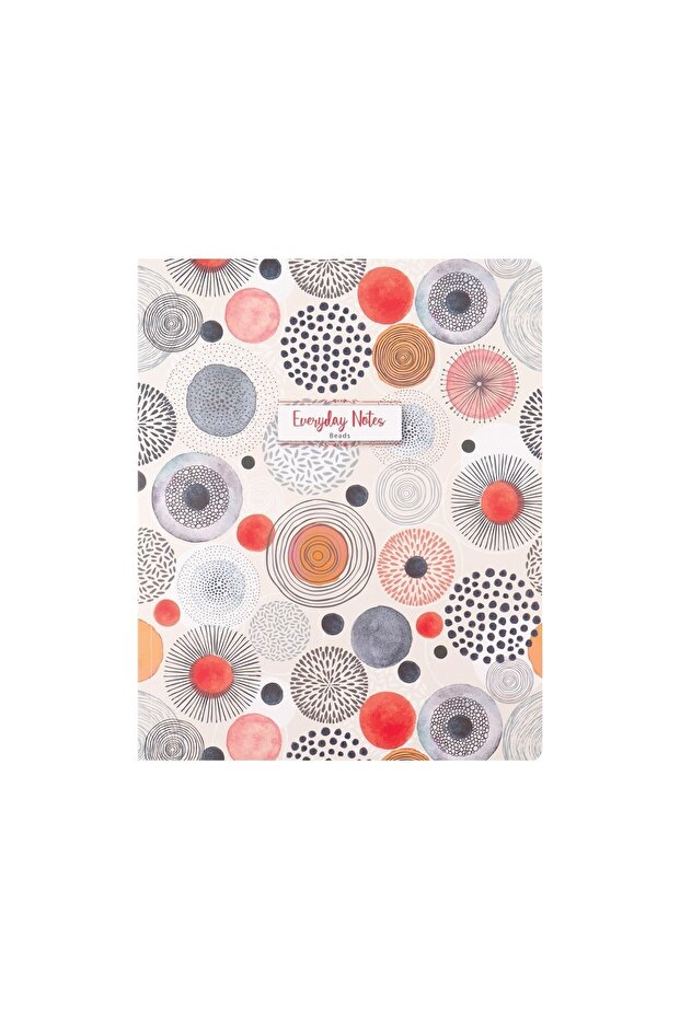 17x25 Cm Lined 80 Sheets Cardboard Cover Notebook 70 Gr Everyday Notes with White Pages