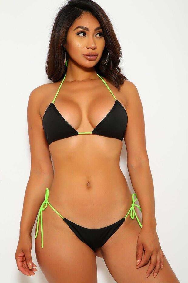 Neon String Bikini Set - 3