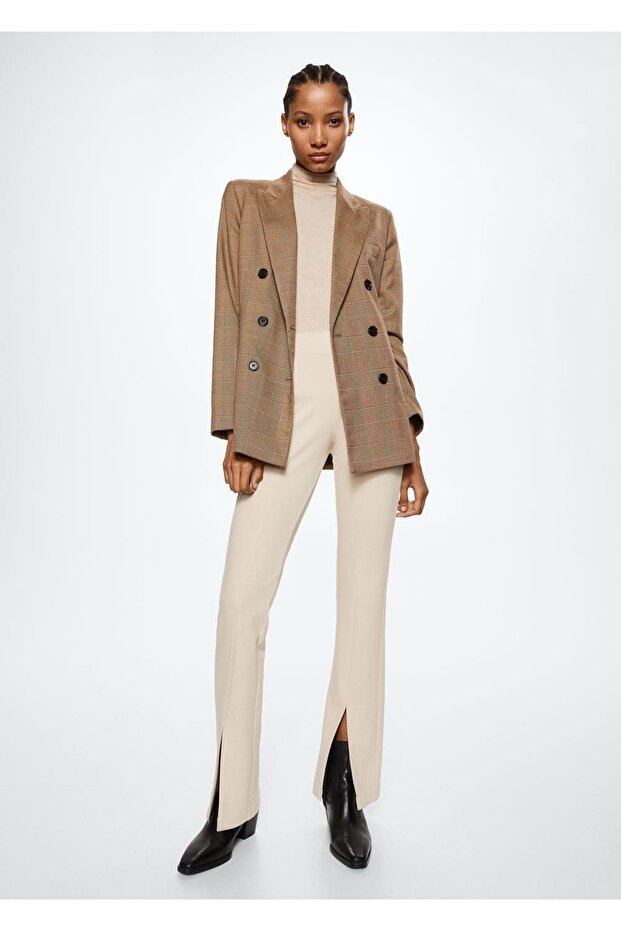 Paçaları Yırtmaçlı Pantolon - 2