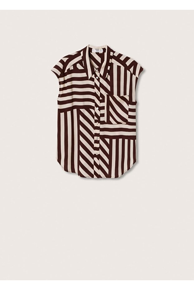 Oversize Dökümlü Gömlek - 3