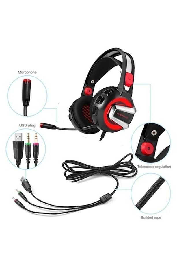 Onıkuma K1-b Led Pc, Ps4, Xbox One, Ipad Ve Bilgisayar Için Mikrofonlu Stereo Oyun Kulaklığı - 3