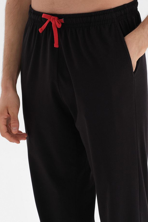 Gri Kısa Kollu Baskılı Jogger Paça Örme Pijama Takımı - 5