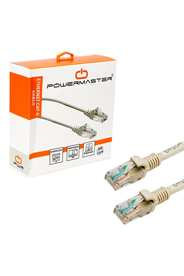 Kablo.cat6 20 Metre Gri Kutulu - 3