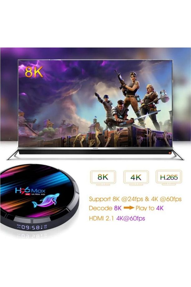 H96 Max X3 Akıllı Tv Kutusu Android 9.0 8k Medya Oynatıcı Amlogic S905x3 4gb Ram/32 Gb Rom - 3
