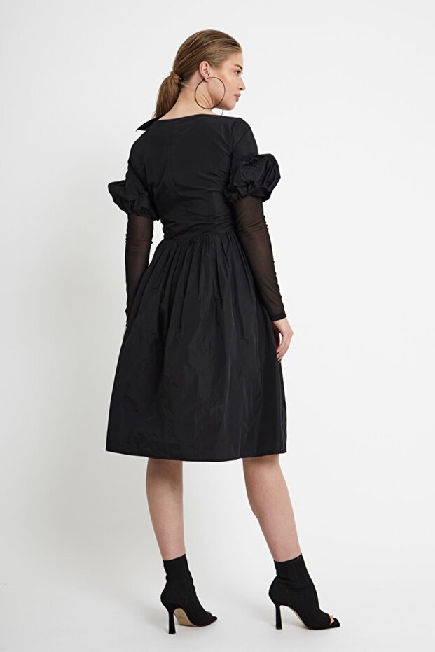 Fiyonk Detaylı Elbise - 7