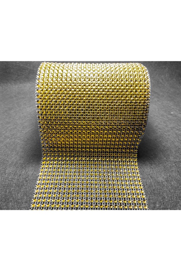 1 Meter Yellow Color 24 Rows Stone Strip Decoration Strip