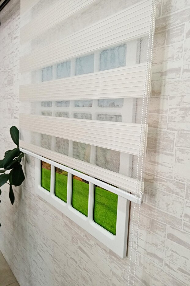 Krem Piliseli Zebra Perde - 1