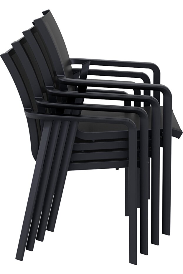 Siyah Pasific Koltuk Sandalye - 5