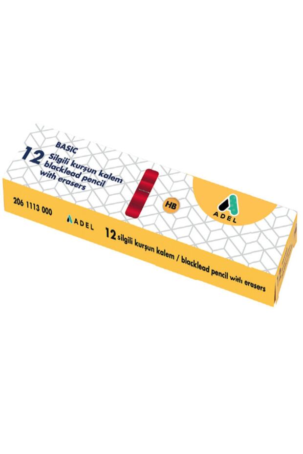 Basic Round Pencil with Eraser Hb 2061113000 12 Liters (1 Pack of 12 Pieces)