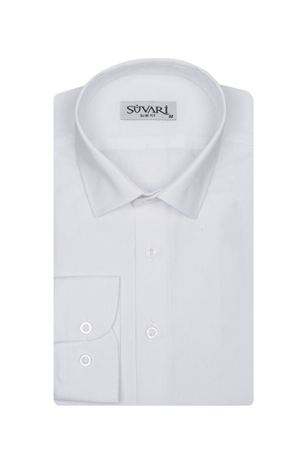 Slim Fit Erkek Gömlek - 1