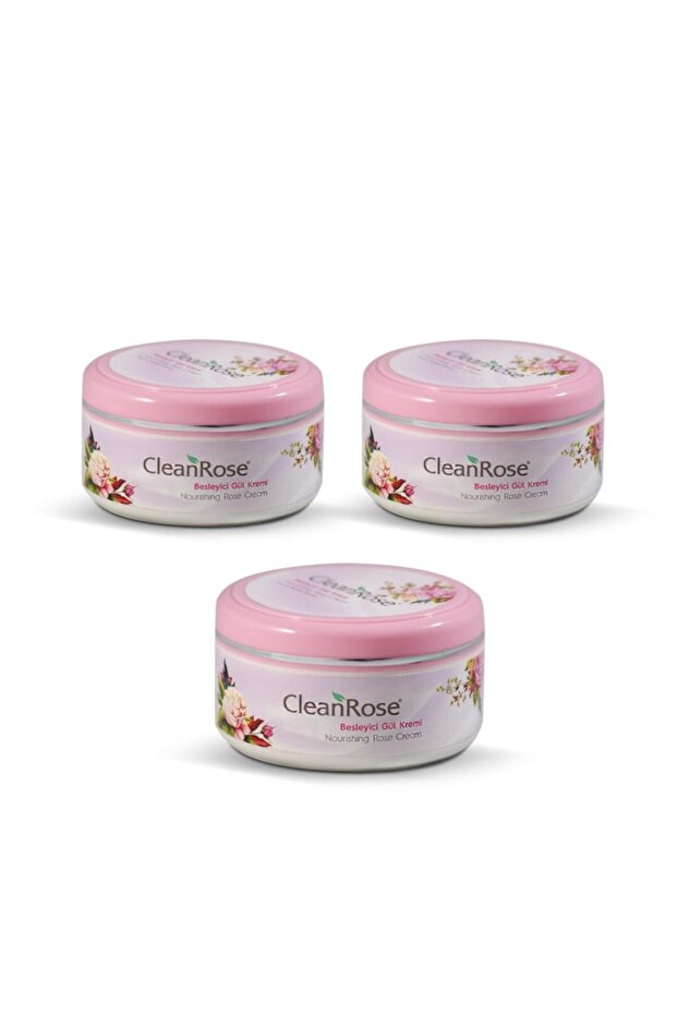 Unisex Nourishing Rose Cream 90 ml x 3 Pack
