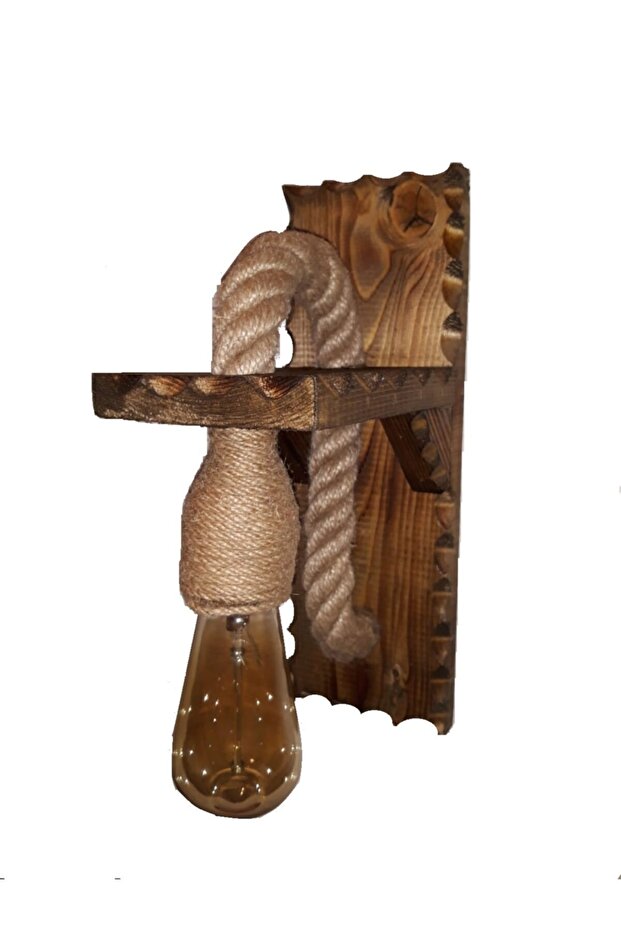 Ahşap Aplik Lamba - 1