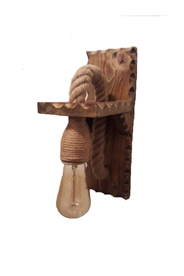 Ahşap Aplik Lamba - 2