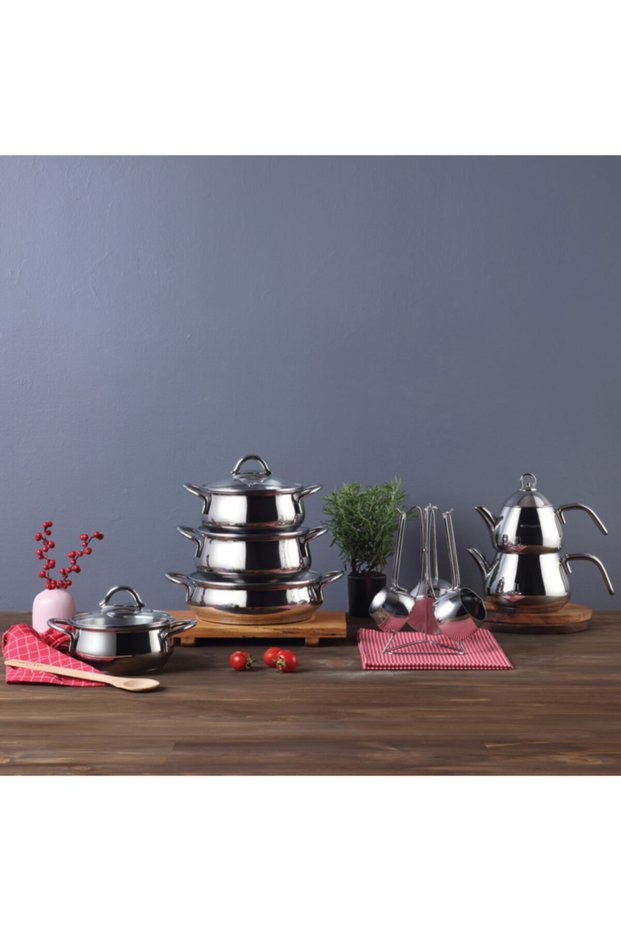Antara 15 Piece Steel Dowry Set 304quality 18/10 Steel -elvanlar- 600.15.01.0889