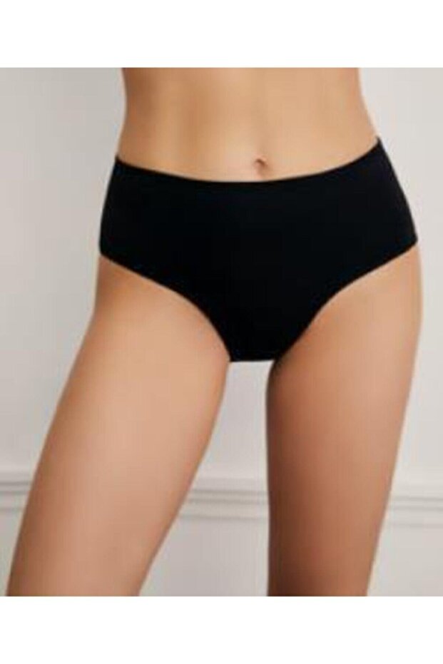 Women's Black High Waist Slip 3-Piece