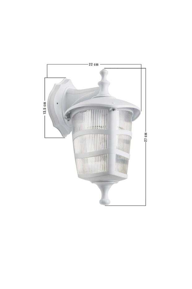 Optik Üçgen Ters Aplik Beyaz - 4