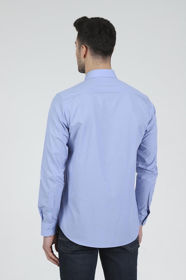 Slim Fit Uzun Kollu Erkek Gömlek 360-db02 - 5