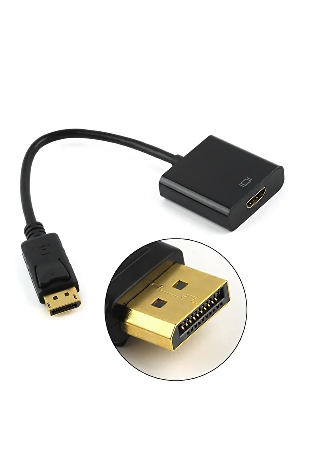 Yeni 2023 Displayport To Hdmi Kablo Display Port Hdmi Çevirici Adaptör Dönüştürcü Kablo - 1