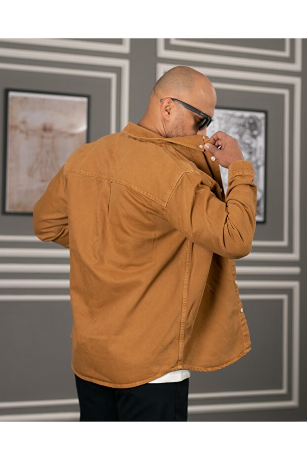 Hardal Denim Gömlek - 3