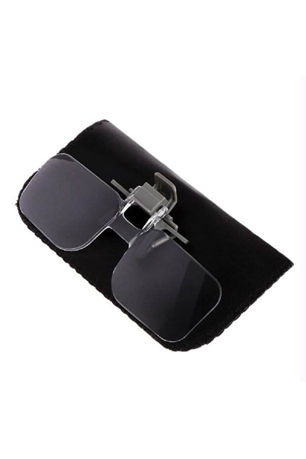 Glasses Type Magnifier (with Case) with Clip Attachable to Glasses