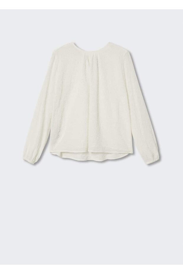 Boncuk Detaylı Bluz - 3