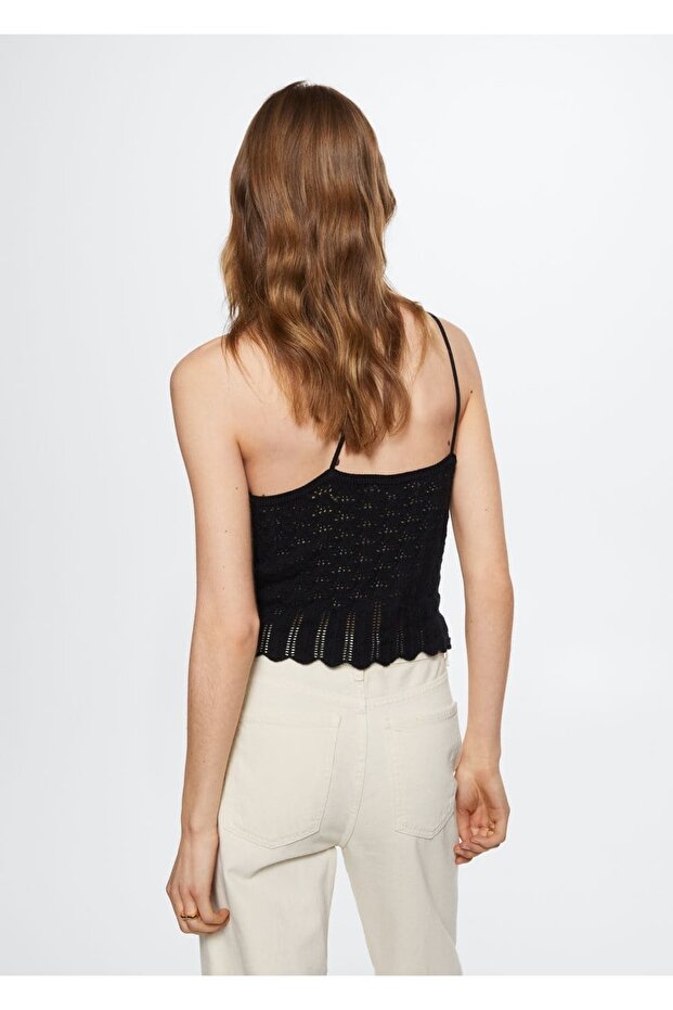 Triko Cropped Bluz - 4