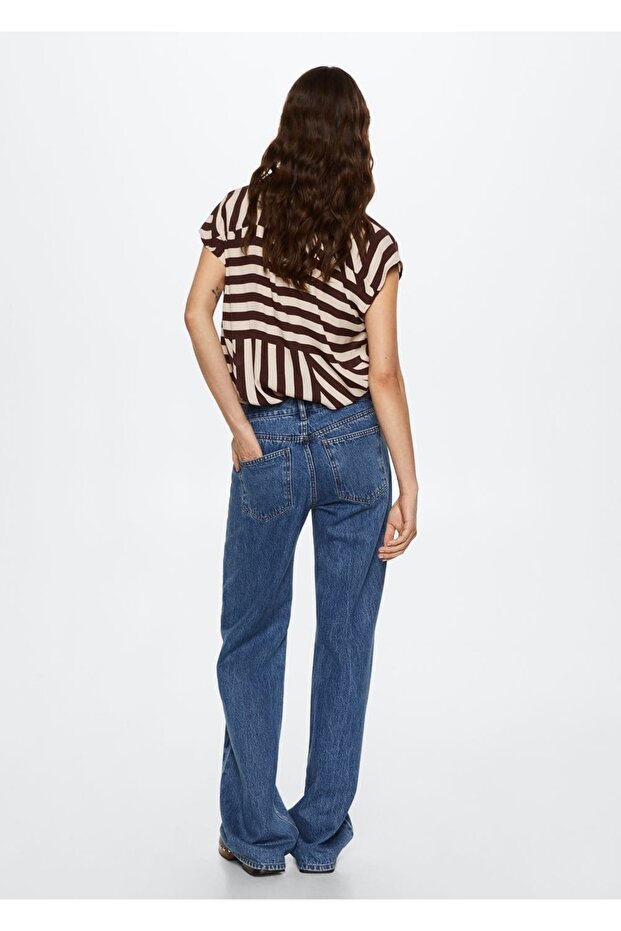 Oversize Dökümlü Gömlek - 4