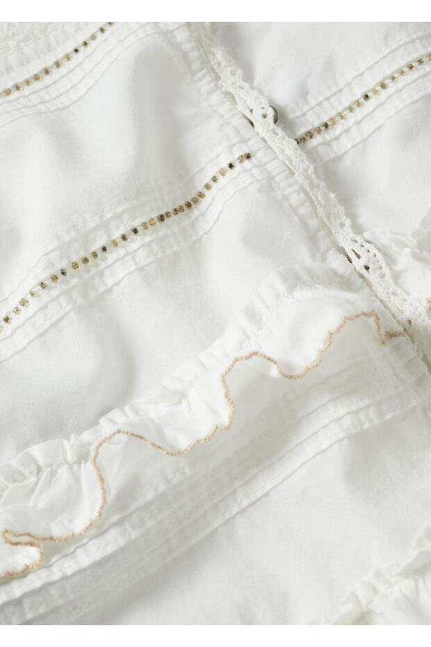 Gerüschtes Baumwolloberteil - 6