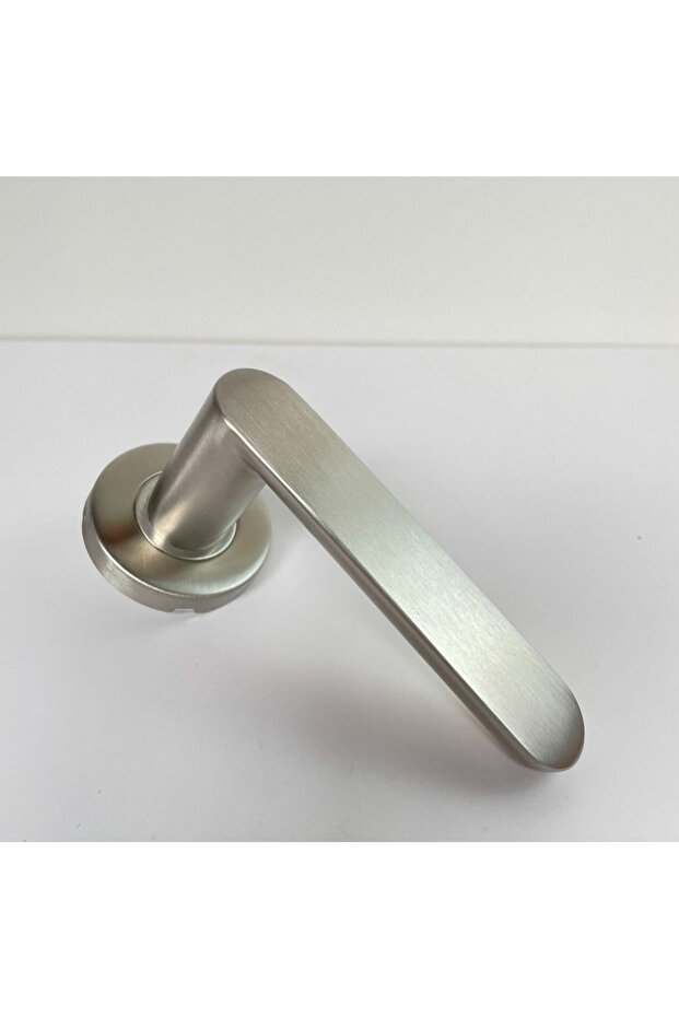Sofuoğlu Barbaros Round Stainless Rosette Nickel Satin (BATHROOM-WC) Door Handle Aluminum / Steel