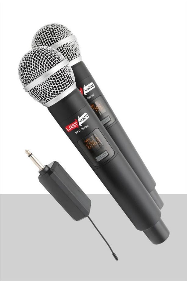 Sxc-1099e Şarjlı Çiftli El Telsiz Kablosuz Mikrofon Uhf - 3
