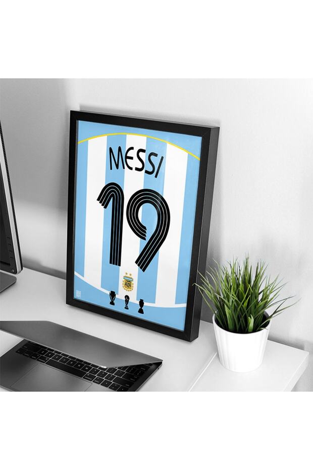 Lionel Messi Arjantin 2006 Forma Poster Tablo - 3