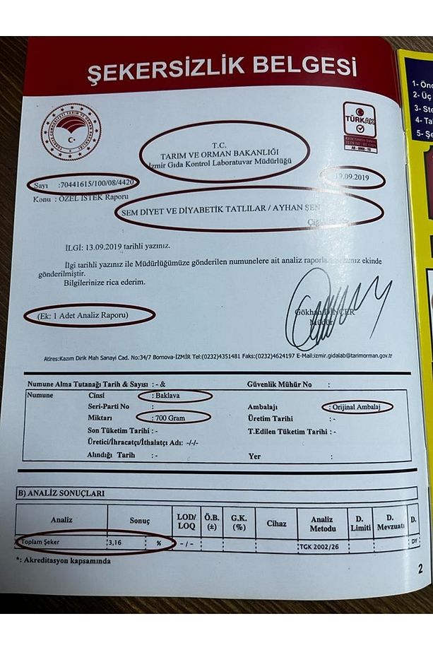 Şekersiz Yassı Kuru Tel Kadayıf Antep Fıstığı Tozu Süslemeli - 4