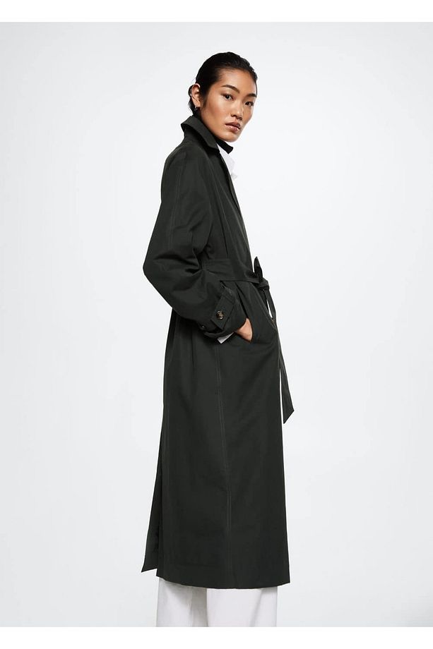 Oversize Pamuklu Trençkot - 1