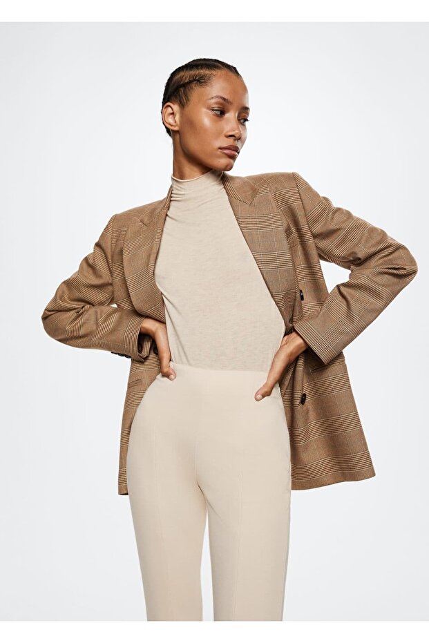 Paçaları Yırtmaçlı Pantolon - 5