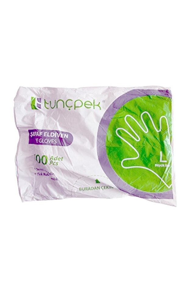 Şeffaf Eldiven 100 Lü - 1