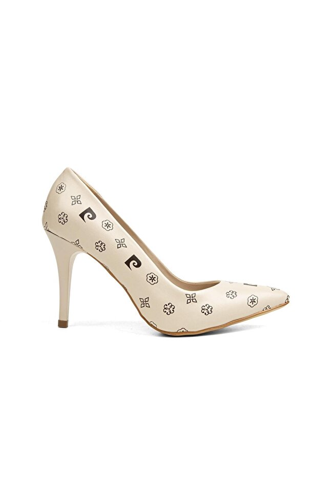 ®| Pc-52211-3955 Cream Pattern - Women's Heeled Shoes