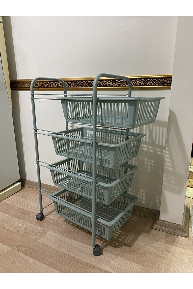 4 Katlı Sebzelik Yeşil - 3