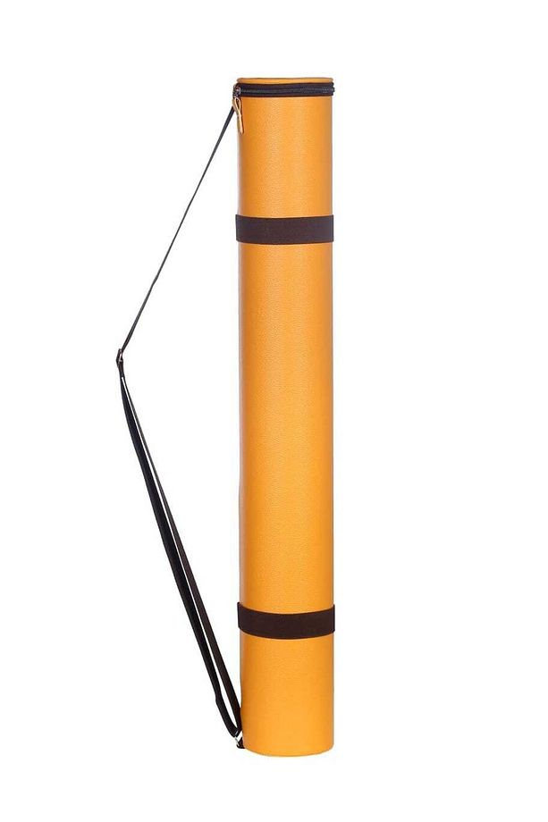 Proje Tüpü Bazuka Deri Portakal Sarı 10,5*76cm Tek Kademeli T Cetveli Takılabilir - 1